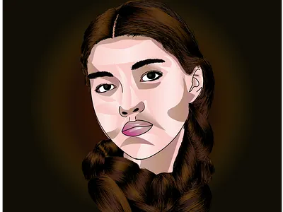 Asian girl a b c d e f g h i j k l m abstract asian girl branding cartoon digital art drawing girl graphic design illustration o p q r s t u v w x y z