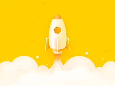 A small rocket design illustrations ui upgrade