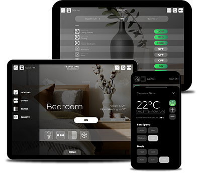 Zenith Smart Home GUI Templates app app design automation graphic design gui home automation icons smart home ui uix