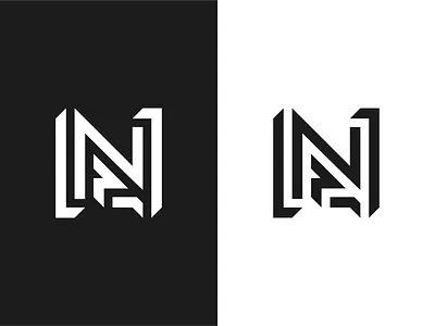 NA Initial logo 3d animation app apparel branding company design graphic design grid icon illustration initials letter logo mark modern motion graphics simple symbol ui