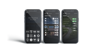 Zenith Smartphone App Design for Smart Home app design automation graphic design gui mockup phone app smart home uix user interface