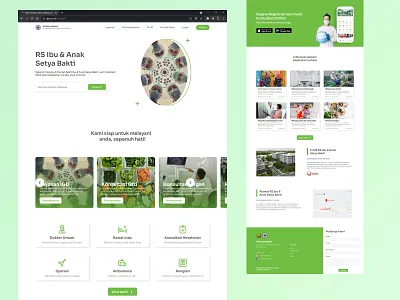 re-design Website RS Setya Bhakti design hospital idea indonesia inspiration landing page minimal typography ui ui design ui ux designer ux website