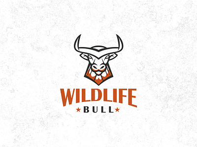 WILDLIFE BULL artwork brand identity bull bulllogo busines card coreldraw crfeative design illustration lineartbull logo monolinebull sketch vintagebull