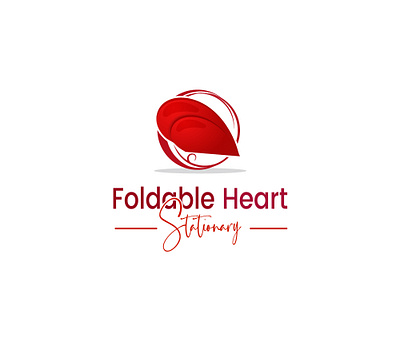 Foldable heart logo 3d branding brighter logo flat logo heart logo high end logo logo love logo lover logo minimal logo professional logo ui valentines logo