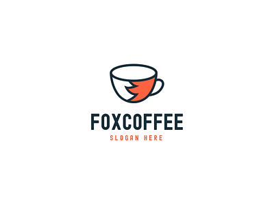 Fox Coffee -Practice branding coffee cup coffee logo coffee packaging colorful cup fox logo graphic design illustrator label logomark photoshop pictorial ui