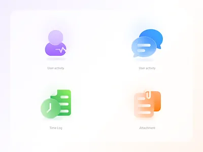 A frosted glass style explore. design figma icon ui