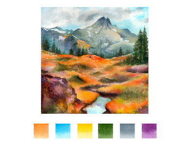 WINGED LIVE | Encyclopedia book concept about birds book branding design encyclopedia forest graphic design illustration landscape mountains river texture traditional materials ui watercolor