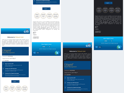 Citibank Confirmation Mail banks citibank credit dailyuichallenge debit design illustration lending retail ui vector wealth