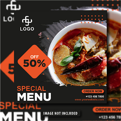 Social Media Food Post Banner Template brand design branding design facebook ads facebook post food banner food post graphic design instagram ads instagram post instagram stories social media banner social media post