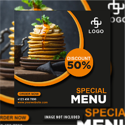 Social Media Food Post Banner Template ads brand design branding design facebook ads facebook post food banner food post instagram ads instagram post instagram stories instagram template social media ads social media banner social media post