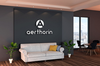 minimal logo with 3D mockup branding design graphic design illustration logo minimal realstate vector
