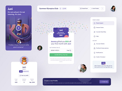 Juni app ─ redesign card design juni product design redesign ui user interface ux web webdesign website