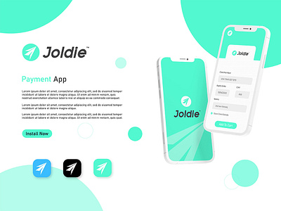 Finance Application logo app application background branding clean creative design finance graphic design icon logo logo design minimal mobilepay money pay payment send sent ux