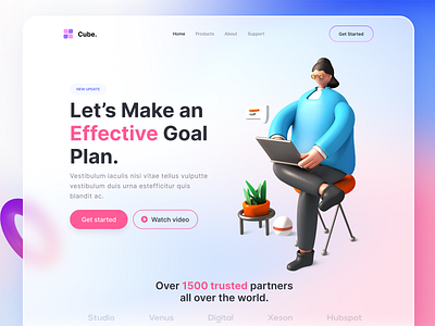 Goal Planning Design 2d 3d colors concept figma graphic design illustration scharacter sketch ui ux vector web