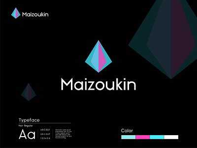 Geometrical Logo Design application background branding clean creative design geometric geometrical gradient graphic design logo logo design minimal simple tec technology transparent