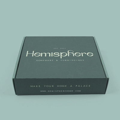 Hemisphere - homeware and furniture store branding logo #2 3d art artwork box design brand branding design digital art digital illustration furniture graphic design home decor homeware icons illustration logo mockups pattern ui vector