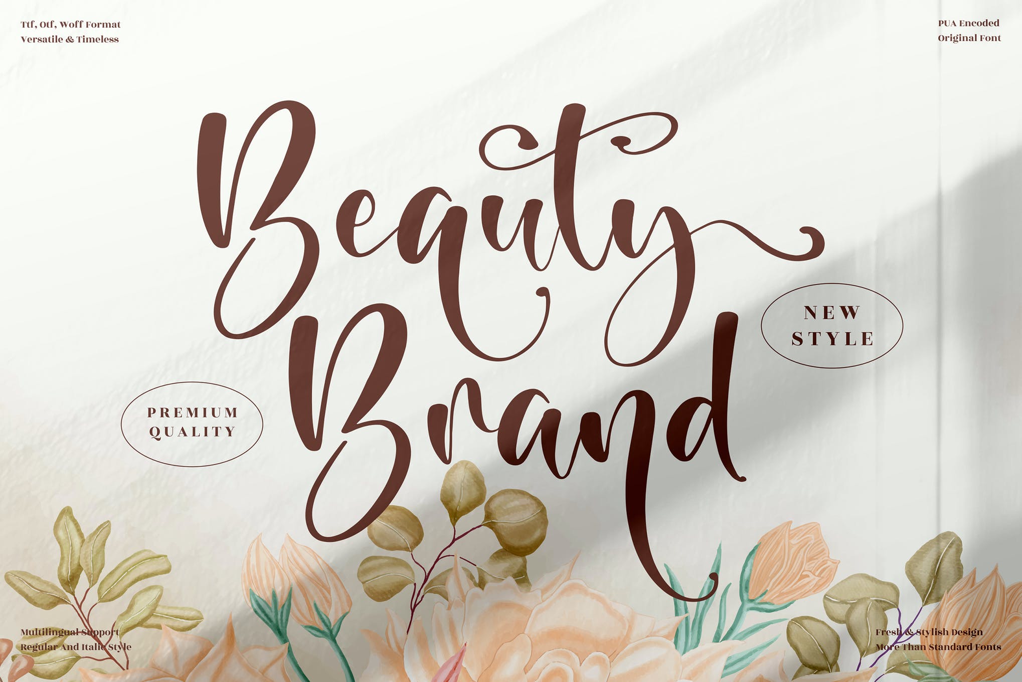 Beauty Brand Typeface app branding design display display font font graphic design illustration logo serif typeface typography ui ux vector