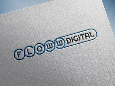 Logo Name: Floww Digital flat flatlogo iralogodesign logo design minimal modern logodesign
