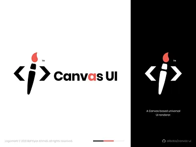A Logo for Canvas UI branding canvas html javascript logo npm