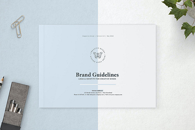 Brand Guidelines - Landscape annual annual report book brand brand guidelines catalog clean design horizontal illustration indesign indesign brochure indesign template landscape magazine print printable professional template report template