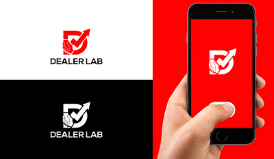 Dealer Lab Logo branding crea design flat graphic design icon illustrator logo professional design vector