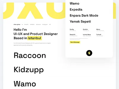 hellocihan.com - personal website ui ux web web design