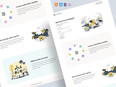 Pet Care Website Figma & HTML Template animation branding css design graphic design html landing page design pet care website ui ui ux web web dev web development website design