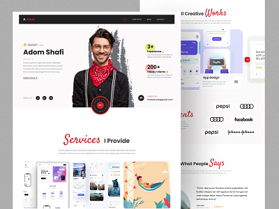 Personal Portfolio Website Design design landing page portfolio landing page portfolio web design ui resources uihut uiux design uiux design agency web design website design