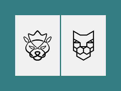 Cougars Logo brand branding cat concept cougar design exploration forsale identity illustration ink logo logodesign premade sketch vector wildcat
