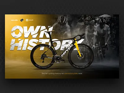Own History - Widescreen shot bike brush cycling effects grunge history industrial jumbo visma lighting photoshop tde visualdesign