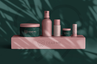 DearMe, branding and product design branding cosmetics design graphic design logo design product product design ui