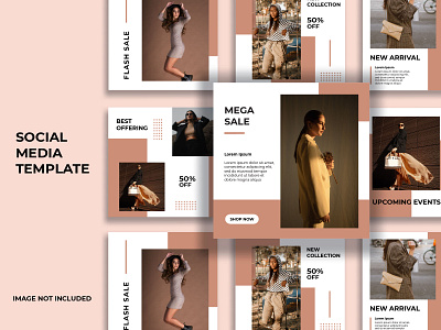 Fashion sale social media post template.2 instagram instagram post instagram post template layout layout design post social media social media post