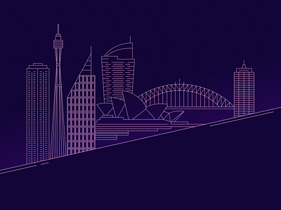 Australia - Cityscape illustration adobe illustrator australia buildings cities cityscape graphic design illustration illustrator line illustration lineart new zealand