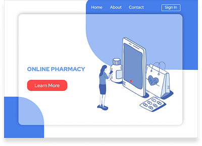 Online Pharmacy LandingPage💜. design landingpage pharmacy typography ui ux