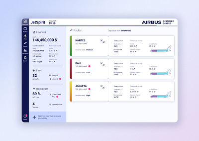 AIRBUS - Flight Plan airbus aircraft airline app branding design game graphic design serious game simulator ui ux