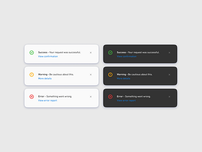 DailyUI #011: Flash Message (Error/Success) 011 card carddesign dailyui dailyui011 darkmode design flash flashmessage message mobile ui ux ux ui ux design