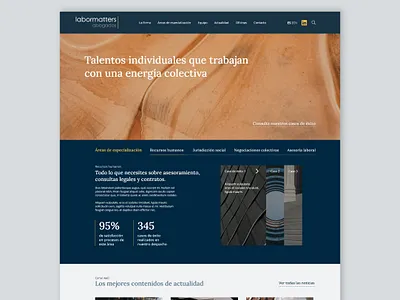 Labormatters website branding ui