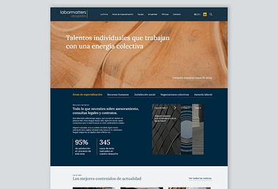 Labormatters website branding ui