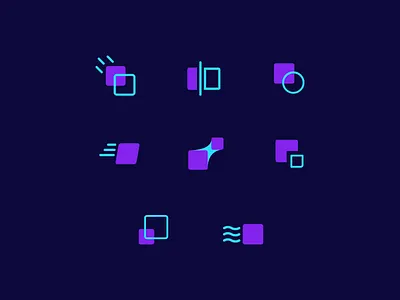 Abstract Icons abstract design flat icon graphic design icon design icon set icons illustration illustrator line icon shape ui visual design