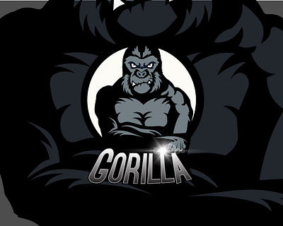 Gorilla Mascot logo design branding design gorilla mascot logo illustration logo mascot logo newmascotlogo vector