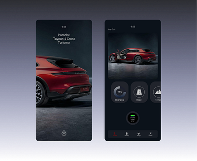 Daily UI 34 | Car Interface app branding design ui