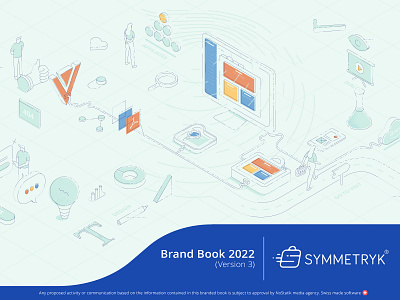 Symmetryk Brand Book 2022 app branding design illustration illustrator ui ux vector