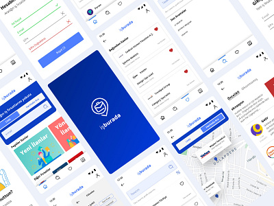 Jop Finder App Design app design design figma interface mobile product typography ui ui design