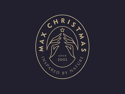 Max Christmas 2022 branding christmas christmas tree design fir graphicdesign hands logo logodesign logomark logotype new year 2022 xmas