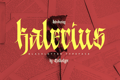 Kalecius - Blackletter Font branding design font fonts logo logo type typography ui