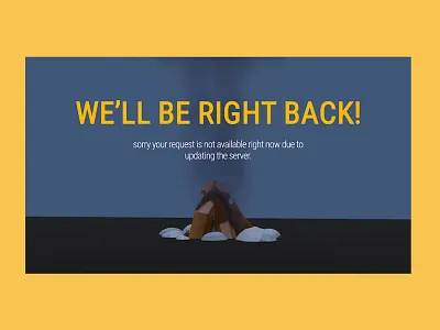 3D animated error web page 404 after effect blender error ui ux web design