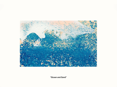 "Ocean and Sand" Painting beach coast coastline fine art gouche nautical ocean paint painting sand surf wave