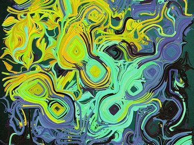 Broken Flows abstract flowfield generative javascript paint