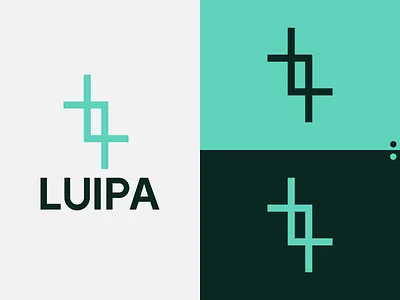 LUIPA black brand branding design designer designer logo graphic design green illustration interior design interior logo light green logo logo logo design logo mark logodesign minimal simple vector white