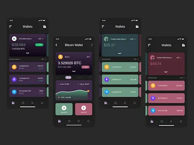 Crypto Mobile App UI/UX application branding crpto design graphic design mobile app ui ux